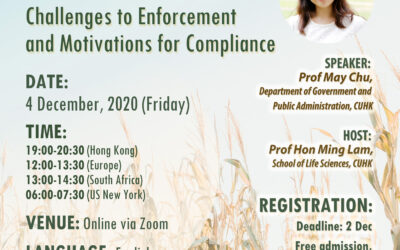 (Event Recap) Agrobiotechnology Talk Series (2) Food Safety Policies to Protect Global Public Health: Challenges to Enforcement and Motivations for Compliance (4 December 2020)
